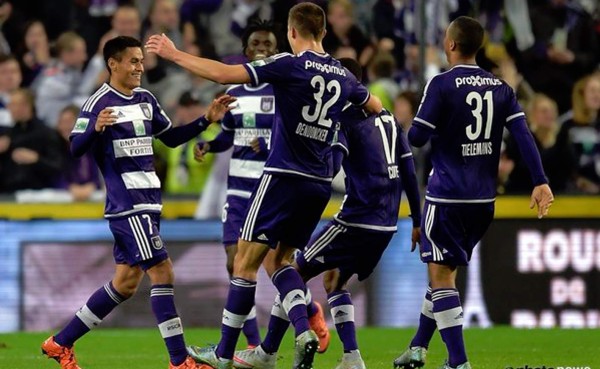 Andy Najar se despacha doblete en triunfo del Anderlecht