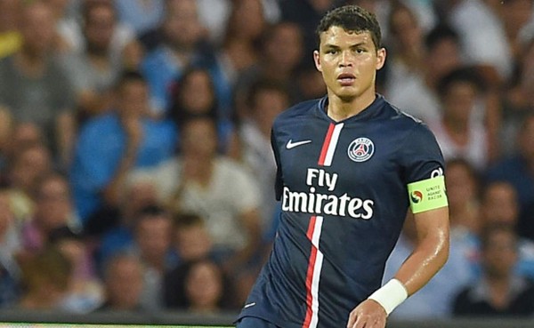 Thiago Silva, baja en el PSG para el partido de vuelta contra Barcelona
