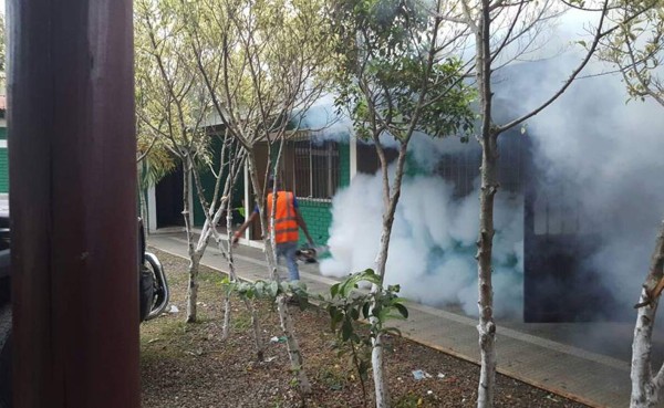 Marathón combate el Zika fumigando su sede