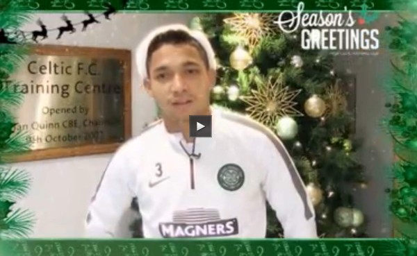 VIDEO: Emilio Izaguirre y Celtic desean 'Feliz Navidad'