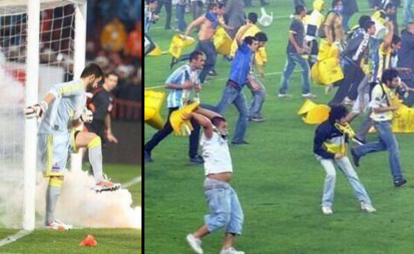 Suspenden el Trabzonspor-Fenerbahce por trifulca en graderías