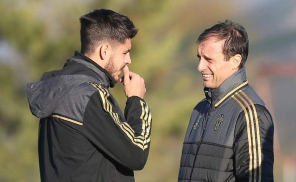 Allegri: 'Morata necesita quedarse unos años en el Juventus, necesita crecer'