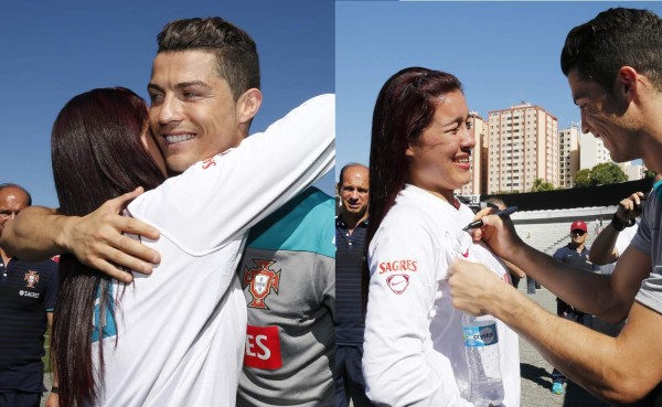 VIDEO: El gran gesto de Cristiano con aficionada que invadió cancha