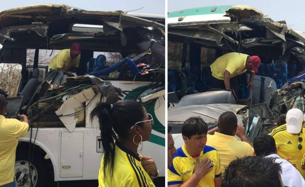 Nueve aficionados de Ecuador heridos en accidente en Colombia