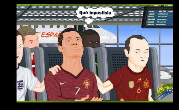 Con memes se burlan de Cristiano tras eliminación de Portugal