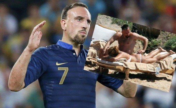 Ribery, haciendo 'travesuras' en la isla de Cerdeña