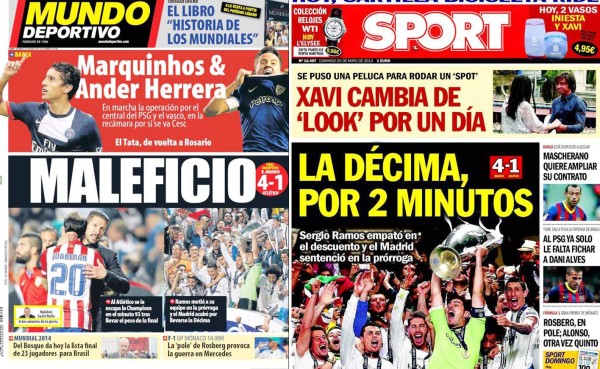 La Décima reina en las portadas de la prensa española