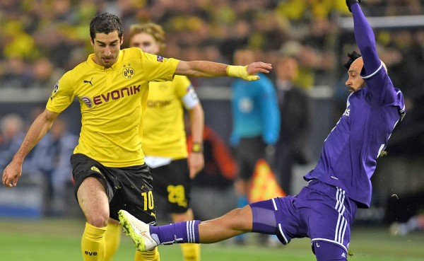 Anderlecht le saca un empate al Borussia Dortmund sin Andy Najar