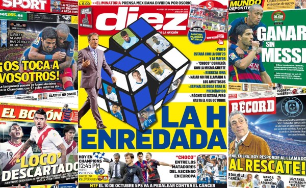 Las portadas más importantes de los diarios deportivos en el mundo