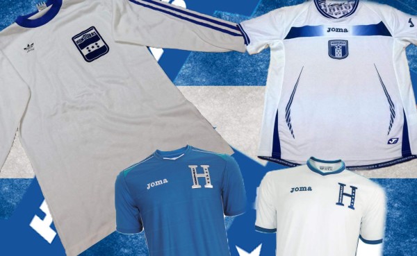 FOTOS: Así ha sido la evolución de la camiseta de Honduras desde 1970
