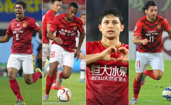 Paulinho-Robinho-Elkeson-Goulart, el póker que amenaza al Barcelona