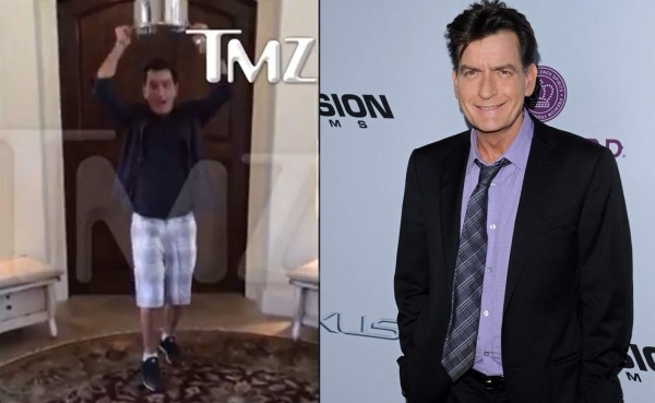 VIDEO: Actor Charlie Sheen da una lección sobre el Ice Bucket Challenge