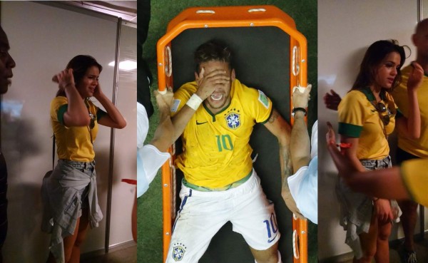 Las lágrimas de Bruna Marquezine por lesión de Neymar