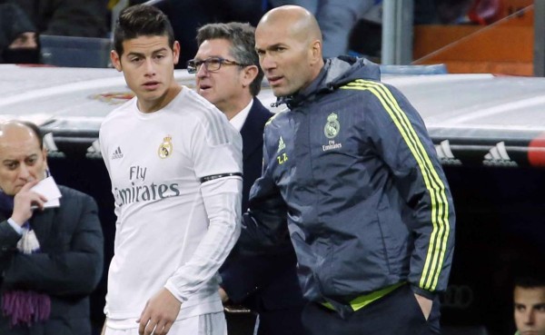 Zidane sobre James: 'No tengo nada contra James, no quiero que se vaya'