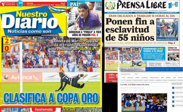 Prensa guatemalteca: 'Noche de ensueño para la azul y blanco'