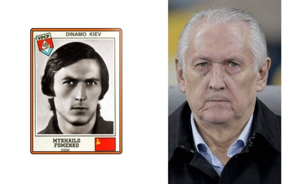 Así lucían los ténicos de la Euro en su época de jugadores en cromos