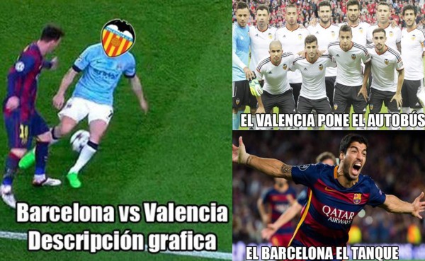 Hacen pedazos al Valencia con memes por goleada del Barcelona