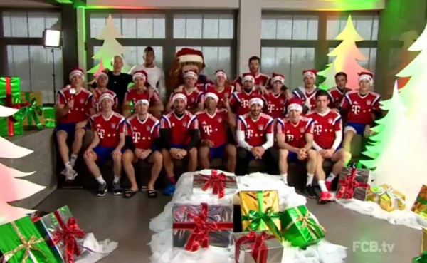 VIDEO: Entre risas, Bayern Munich desea Feliz Navidad