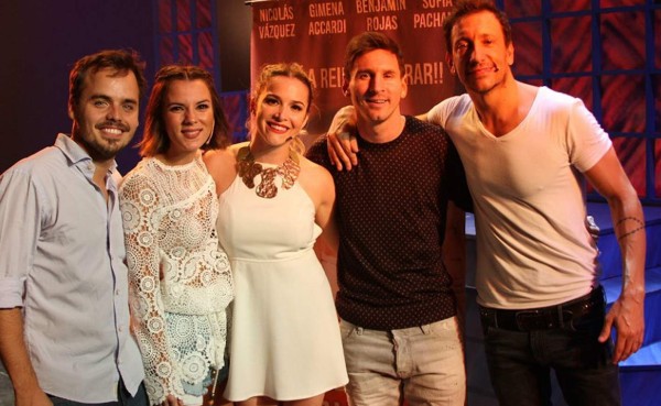 Messi aprovechó su noche libre y fue al teatro