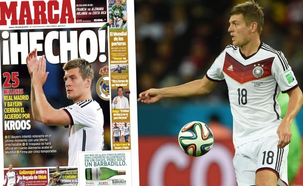Real Madrid ficha a Toni Kroos, según diario Marca