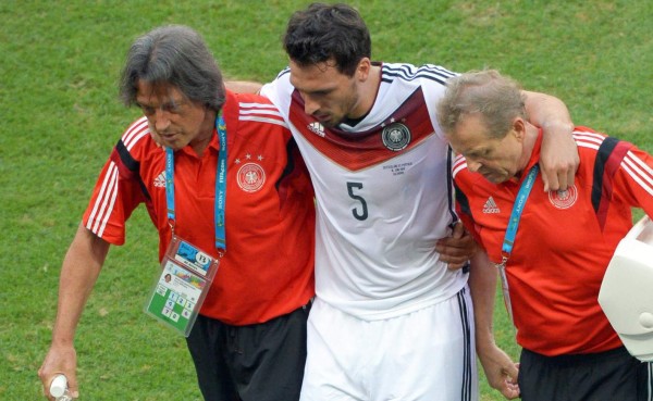 Mats Hummels entrena aparte con la selección de Alemania