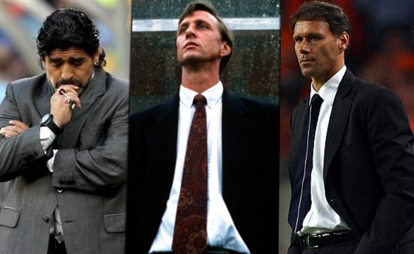 De Maradona a Van Basten: ser un genio del balón no implica tener éxito en el banquillo