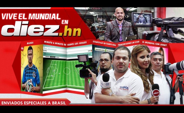 Mega cobertura de DIEZ.HN en el Mundial de Brasil