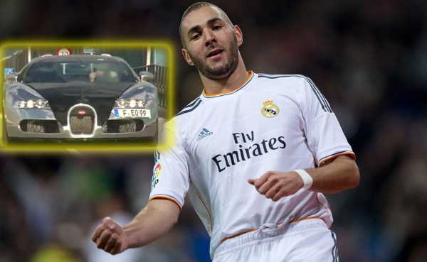 VIDEO: Benzema llega al entrenamiento en un Bugatti Veyron