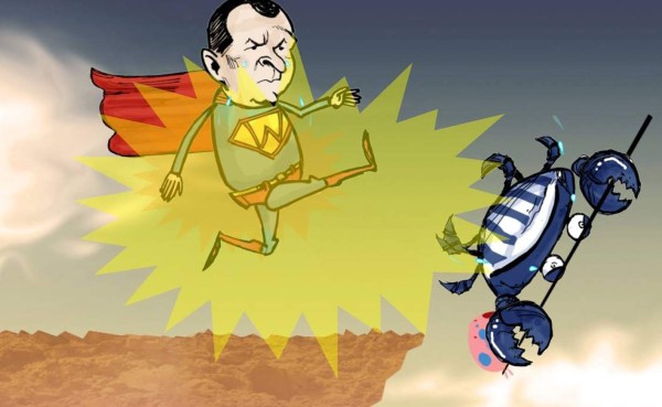 DIEZ-CÓMICS: Wilmer Cruz le da la patadita de la suerte al Victoria