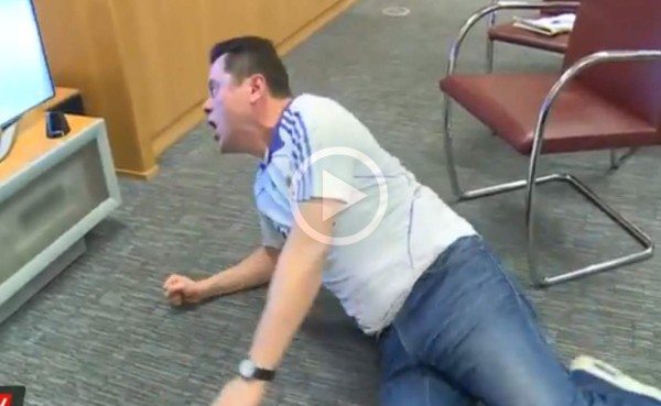 Video: Tomás Roncero se volvió loco al festejar el gol de Cristiano