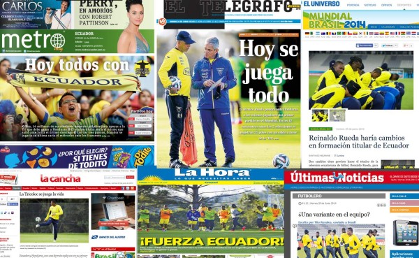 Prensa ecuatoriana: 'La Tricolor se juega la vida ante Honduras'