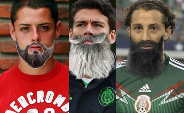 En México le ponen barbas a sus seleccionados en honor al Movember