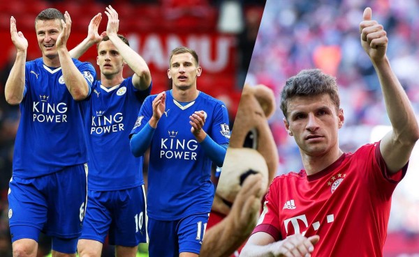 Leicester y Bayern rozan el título, en la Liga sigue la emoción