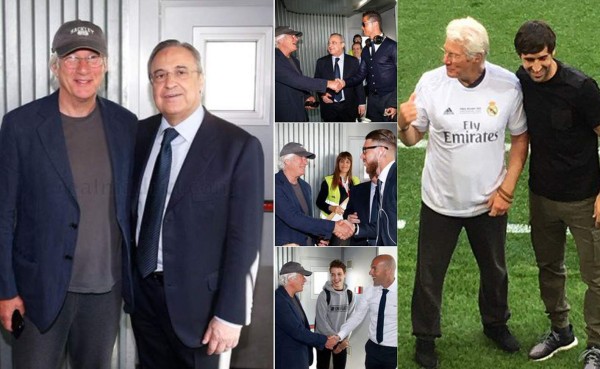 Richard Gere, el otro galáctico que acompaña al Real Madrid en Milán