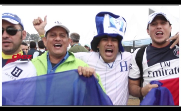 VIDEO: Hondureños se hacen sentir en Sao Paulo