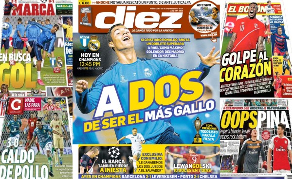 Las mejores portadas de los diarios deportivos en el mundo