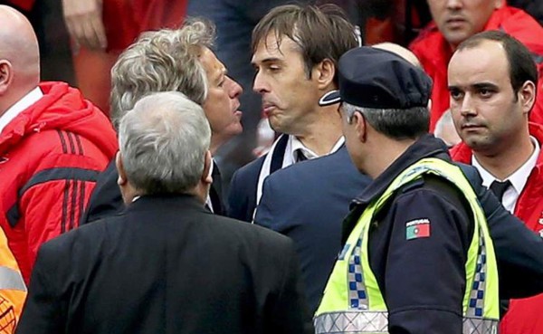 Lopetegui y Jorge Jesus casi se van a los puños en el clásico de Portugal