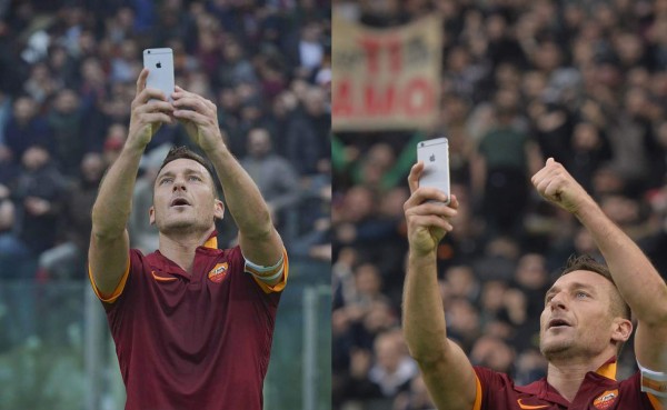 VIDEO: Francesco Totti celebra gol haciéndose un 'selfie'