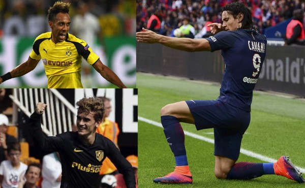 Los máximos goleadores de las grandes ligas del fútbol de Europa