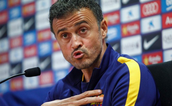 Luis Enrique: 'El objetivo no es llegar líderes al Bernabéu'