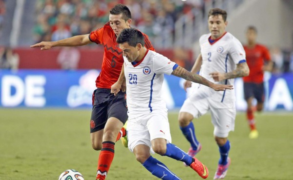 México y Chile empatan en juego amistoso disputado en EEUU