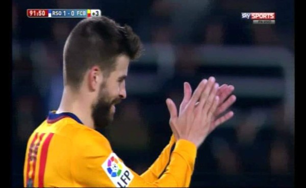 Gerard Piqué y la curiosa forma de ganarse una amarilla
