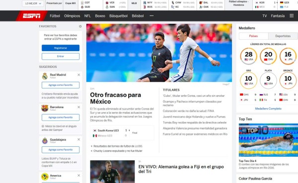 La prensa mexicana destroza a la selección olímpica por fracaso en Rio-2016