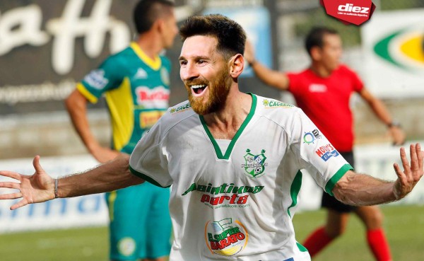 Así lucen Messi y Cristiano Ronaldo 'jugando' en la Liga Nacional de Honduras