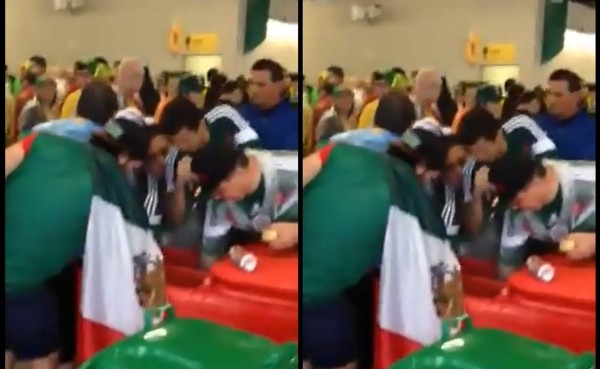 VIDEO: Aficionados mexicanos son filmados robando cervezas