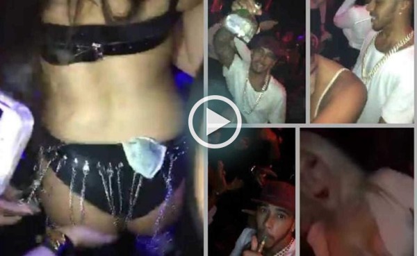 Video: Así fue la loca fiesta de Lewis Hamilton en Miami