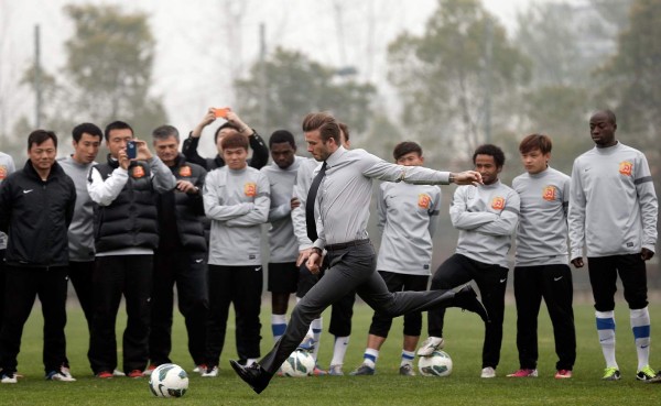 David Beckham, otra estrella del fútbol que termina en China
