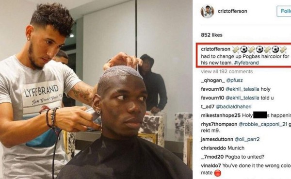El peluquero de Paul Pogba revela que jugara en el Manchester United