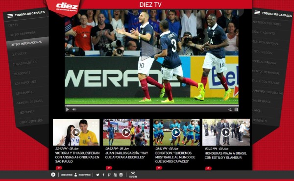 Mega cobertura de DIEZ.HN en el Mundial de Brasil