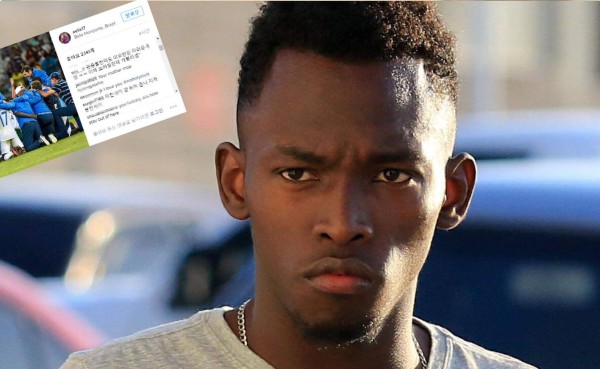 REPUDIABLE: Alberth Elis recibe insultos racistas de los coreanos